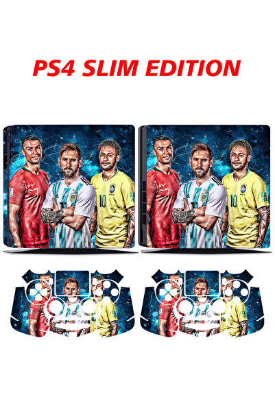 KT Decor Ronaldo Messi Neymar Playstation 4 Full Sticker Kaplama Seti