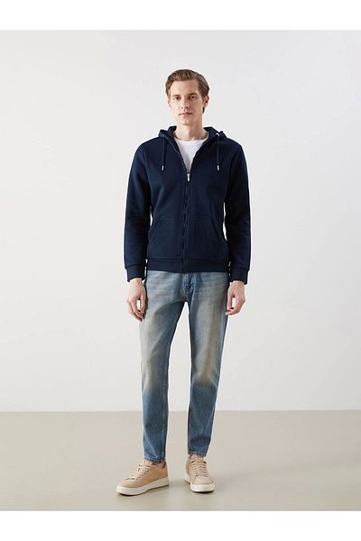 LC Waikiki Lc Waiki Hooded Long Sleeve Men's Zip Sweatshirt