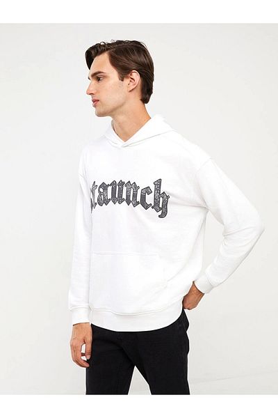 LC Waikiki Lc Waiki Casual Long Sleeve Printed Men's Hoodie