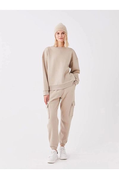 LC Waikiki Lc Waiki Casual Crew Neck Plain Long Sleeve Oversize Women's Sweatshirt