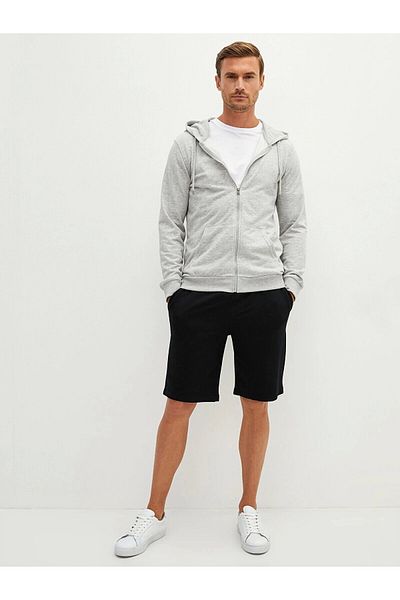 LC Waikiki Lc Waiki Hooded Long Sleeve Men's Zip Sweatshirt