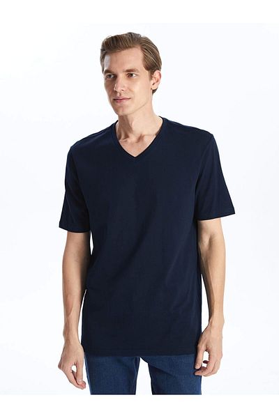 LC Waikiki Lc Waiki New Season V-Neck Short Sleeve Combed Cotton Men's T-Shirt - S50845Z8