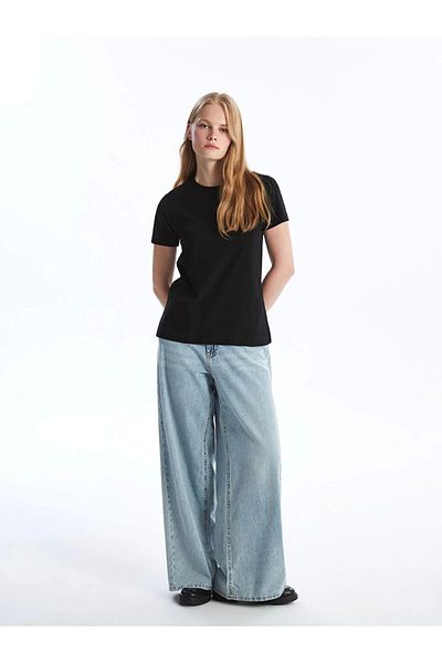 LC Waikiki Lc Waiki Crew Neck Plain Short Sleeve Women's T-Shirt