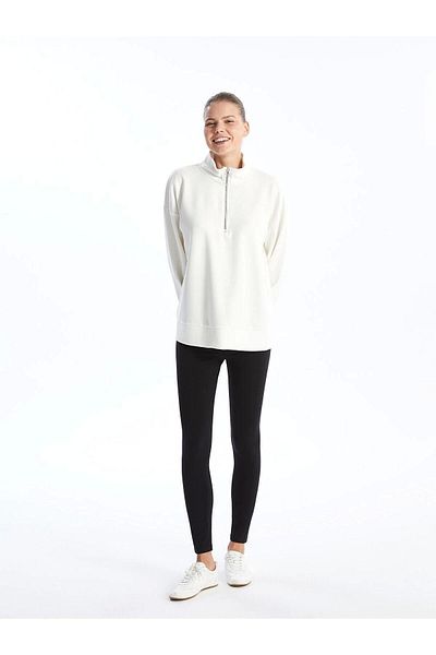 LC Waikiki Lcwaikikii Comfort Stand Collar Women's Sweatshirt Tunic