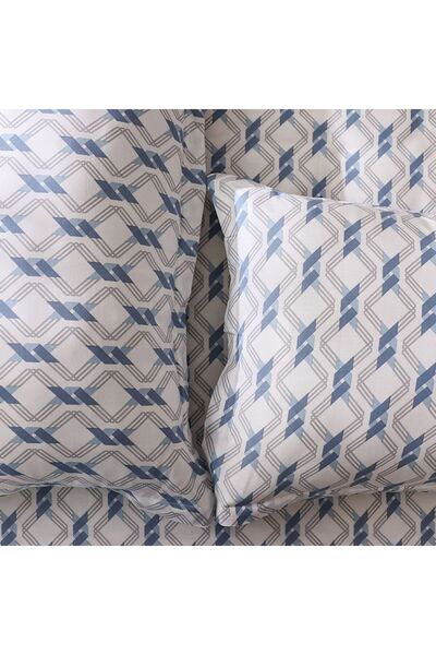 Danube Home Bliss 3 Piece King Fitted Sheet Set 180X200 Cm Lt. Blue | Cotton /Viscos-180 Thread Count