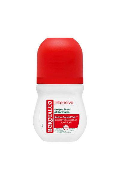 Borotalco 72H Intensive Roll-On for Women, 50ml – Extra Protection for Excessive Sweat