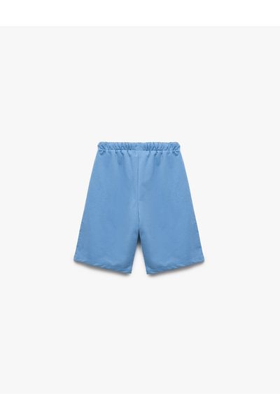Koton Pantaloni scurți de bază din bumbac cu șireturi în talie