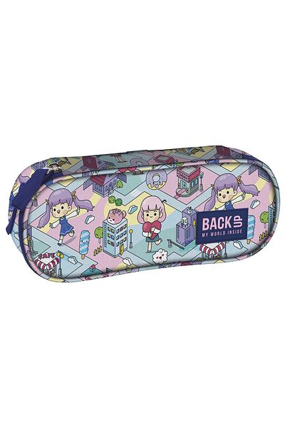 OEM Pencil case, BACKUP, Polyester, Patterns, Multicolor, PB5A01