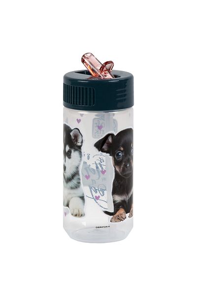 Kidea Water bottle for girls, 330 ML, Kidea puppies BACF38