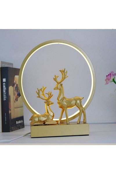 DEC14 Modern lampshade, gold or silver design.