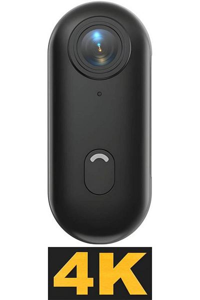 Noname Small 4K Action Camera with Wi-Fi Connection, Wide Angle Lens, Magnetic Strap, and Waterproof Case -