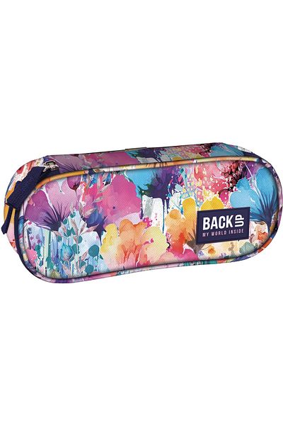 OEM BackUp oval pen, Flowers model, 23x9x5cm, multicolored, PB6A09