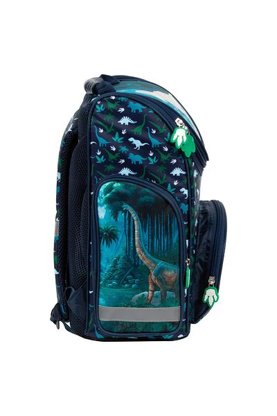 OEM Ghiozdan ergonomic pentru copii, Derform, Dinozaur, impermeabil si reflectorizant, TEMBDN19