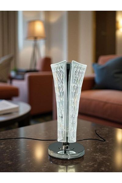 DEC10 Modern lampshade with an innovative design and attractive lighting touches.