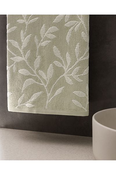 Madame Coco Clarisse Cotton Face Towel - Khaki - 50X80 cm