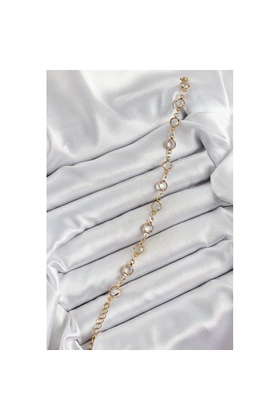 Skygo Brass Gold Color Zircon Stone Women's Bracelet - Tj-Bb7050