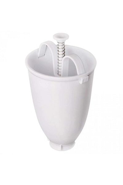 Generic 2 Pieces White Plastic Manual Donut Maker Mold