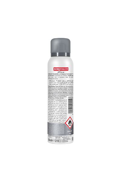 Borotalco 48h Anti-Stains Invisible Deo Spray for Women – 150ml Long-Lasting Freshness