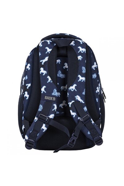 OEM Ergonomic children's school bag, BackUP, 4 compartments, horse model PLB5014