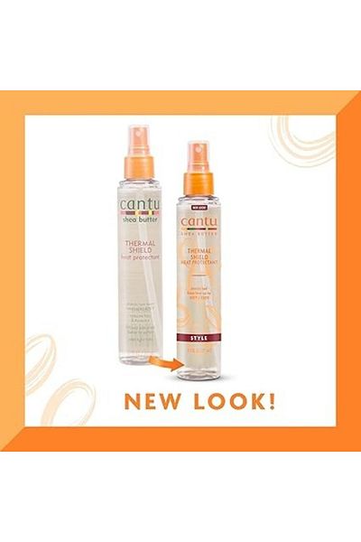 Cantu كريم الحماية الحرارية بزبدة الشيا 151 مل - حماية من الحرارة لتصفيف الشعر بشكل أقوى،