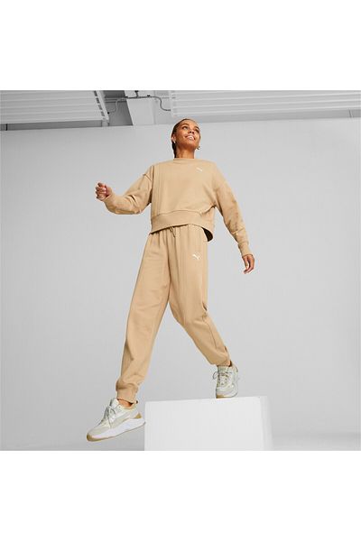 Puma Womens HER High-Waist Pants - Beige