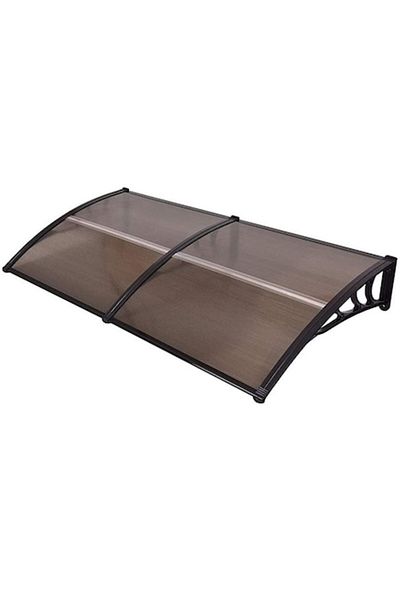 OEM Awning, modular awning, Smoke polycarbonate, 240 x 120 cm