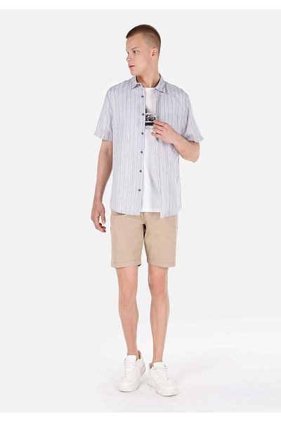 Colin's Regular Fit Mid Waist Straight Men's Brown Shorts
