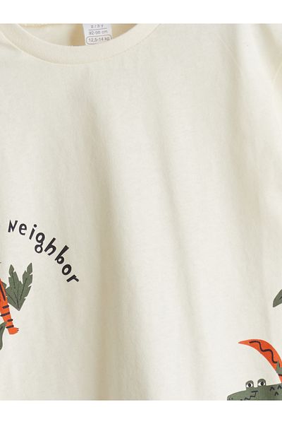 LC Waikiki Crew Neck Printed Boy's T-Shirt