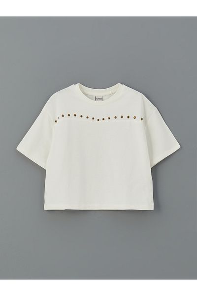 LC Waikiki Crew Neck Girl's Crop T-Shirt