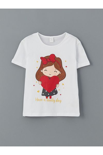 LC Waikiki Printed Girl's T-Shirt and Leggings 2-Pack