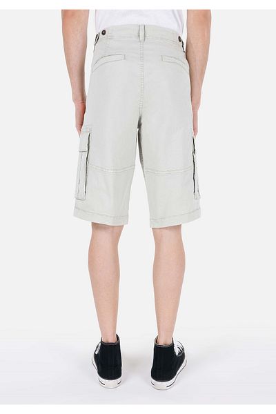 Colin's Regular Fit Mid Waist Plain Men's Stone Shorts
