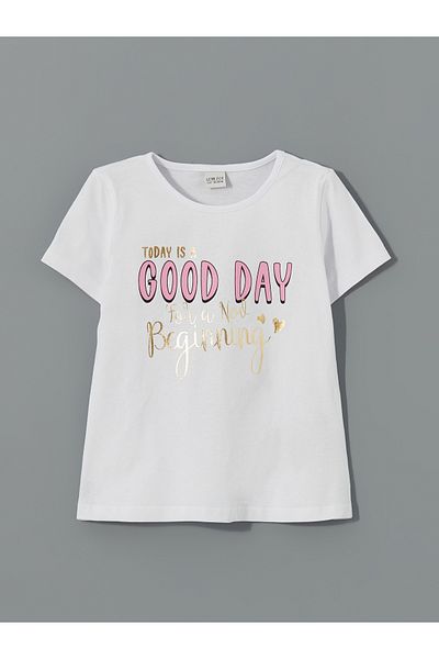 LC Waikiki Crew Neck Girls T-Shirt and Shorts