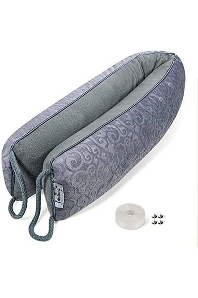 Fowong Door Cushion, Grey, Polyester/glass Beads, 87 X 8 X 10 Cm