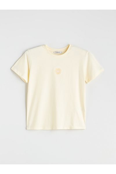 LC Waikiki Crew Neck Embroidered Women's T-Shirt