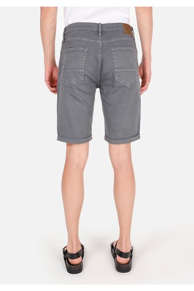 Colin's Regular Fit Mid Waist Plain Men's Gray Shorts