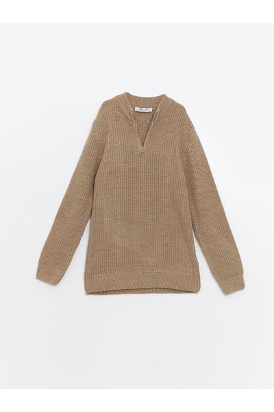 LC Waikiki Stand Collar Boy's Knitwear Sweater