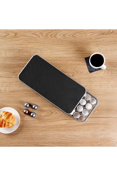 Generic 2-piece base and espresso coffee capsule holder for 40 capsules