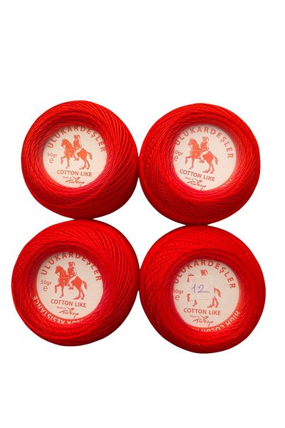 PeriStore Ulukardeşler 50 Gr Mercerized Punch Yarn Set of 4