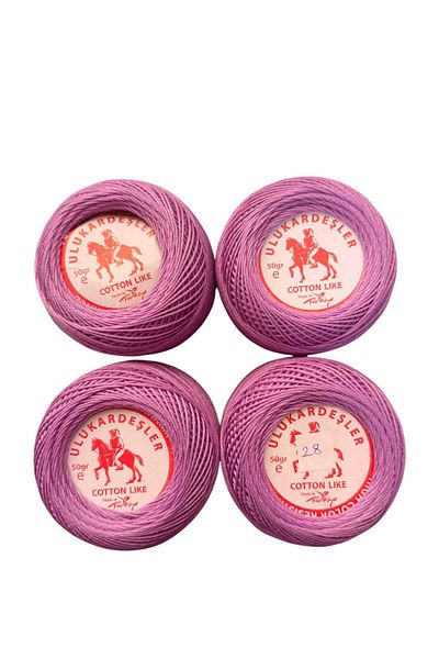 PeriStore Ulukardeşler 50 Gr Mercerized Punch Yarn Set of 4