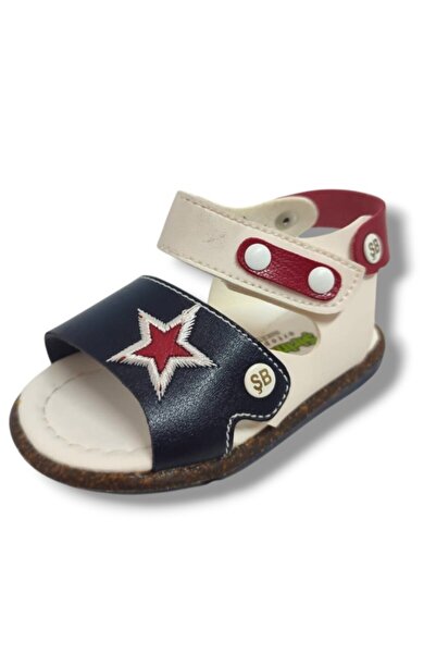 ŞİRİNGENÇ Şirinbebe 1643-20 Ανατομικά Σανδάλια με Αστεράτο Σχέδιο και Velcro ...