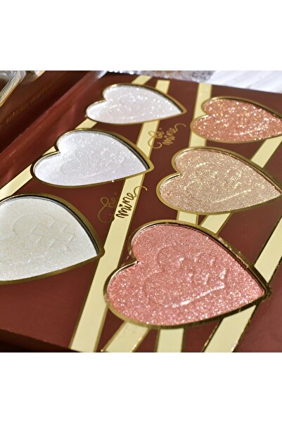 kevin coco Kevin & Coco Highlighter Palette - 6 Warm Shades (Be Mine) Nude