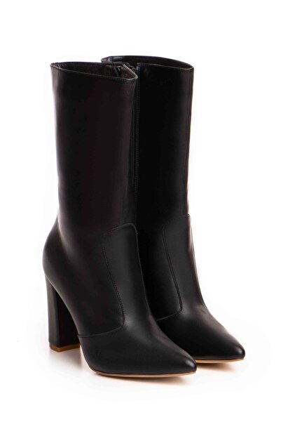 Vanilla Days Cizme Teo piele naturala de culoare neagra