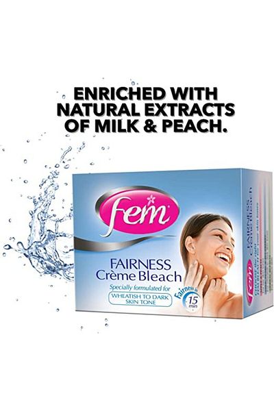 Fem USA Fairness Creme Bleach with Milk & Peach 100 g