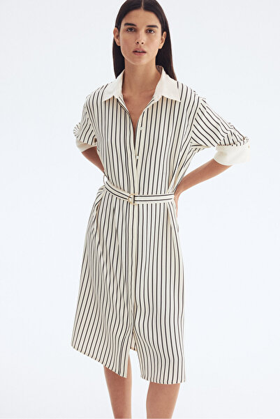 H&M Kemerli Gömlek Elbise