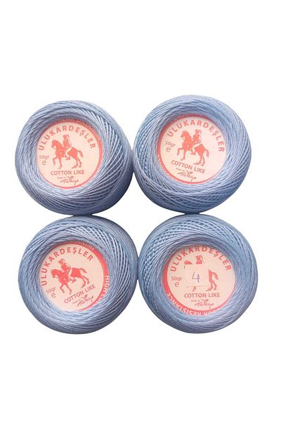 PeriStore Ulukardeşler 50 Gr Mercerized Punch Yarn Set of 4