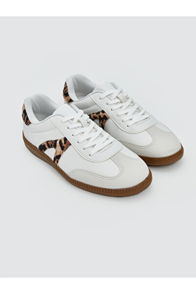 LC Waikiki Bağcıklı Kadın Spor  Sneaker Ayakkabı Beyaz
