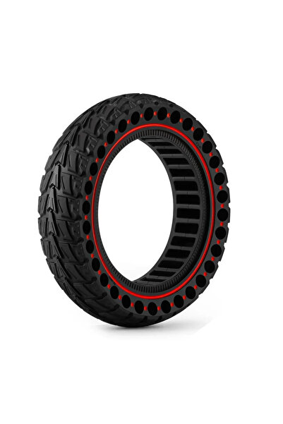 Choice إطار أحمر صلب للطرق الوعرة مقاس 10x2.5 (60/70-6.5) لسكوتر Ninebot G30 ...