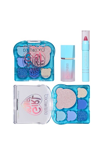 kevin coco Set 3 Produse de Machiaj Kevin&Coco Ice Blue Bear, Paletă Farduri ...