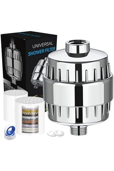 Generic JUNARIS Shower Filter 20 Stage Showerhead Filter for Hard Water Shower Water Filter with 2 Replaceab