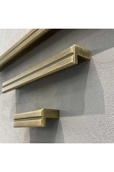 System Mobilya Kulbu Antik Sarı Renk 960mm Kulp 1 Adet (SY9255 0960 ABM)